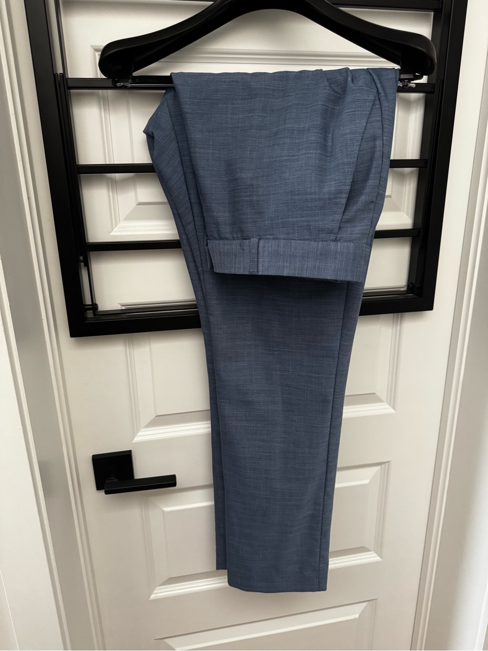 State & Liberty Athletic Fit 4-Way Stretch Dress Pants Blue 38